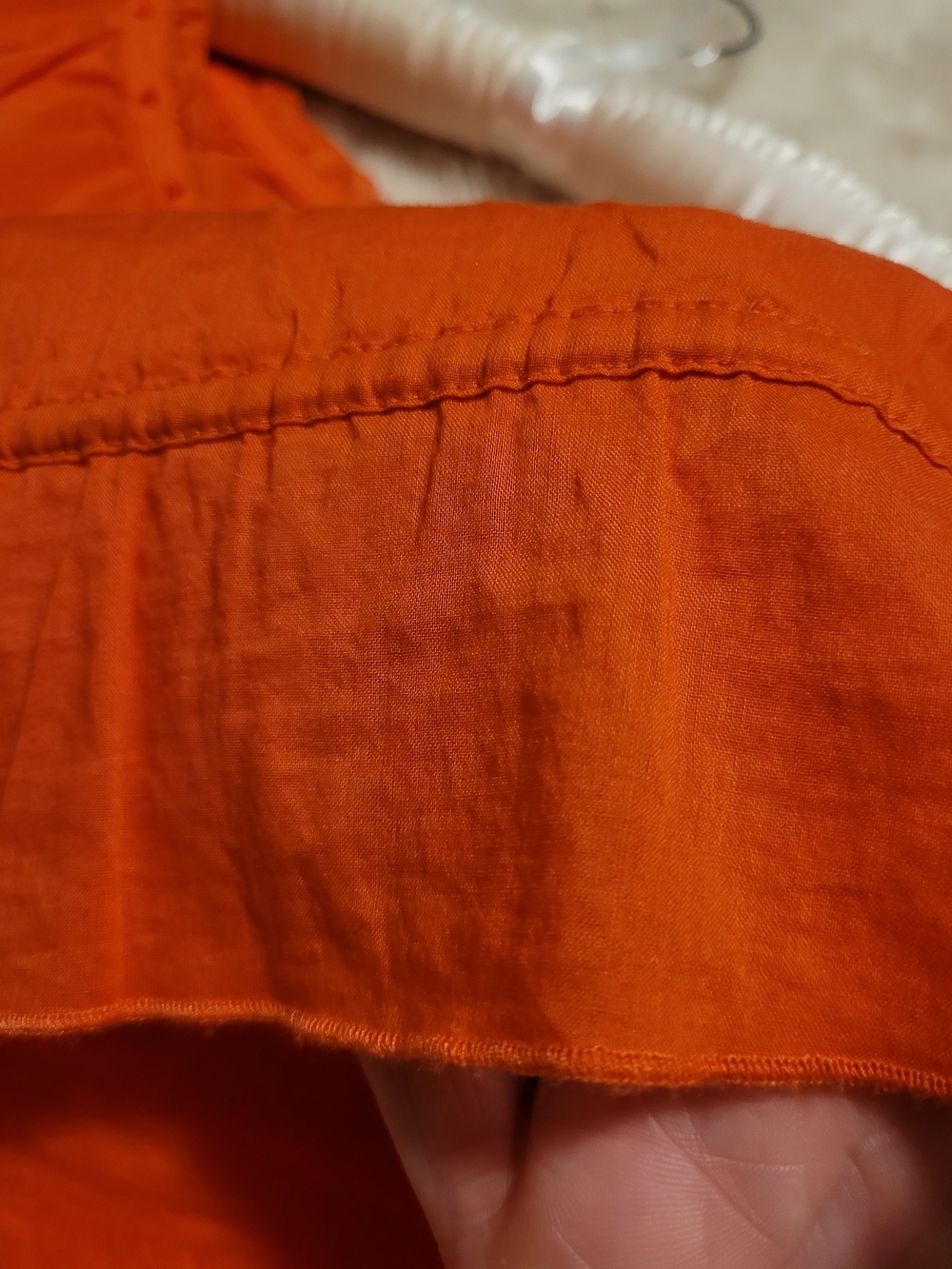 Sundance, Beautiful orange, cotton top In large. Short-Sleeve - Picture 12 of 15